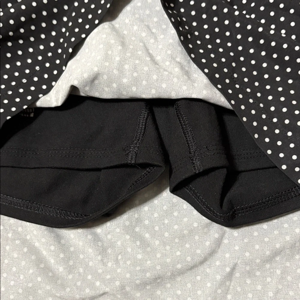 Talbots Black and White Polka Dot Skort with Zip Pockets - Picture 4 of 5